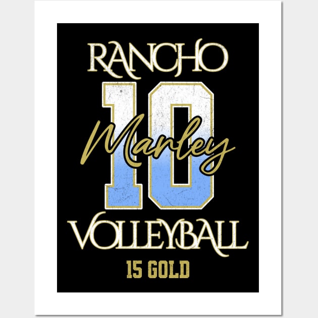 Marley #10 Rancho VB (15 Gold) - Black Wall Art by Rancho Family Merch